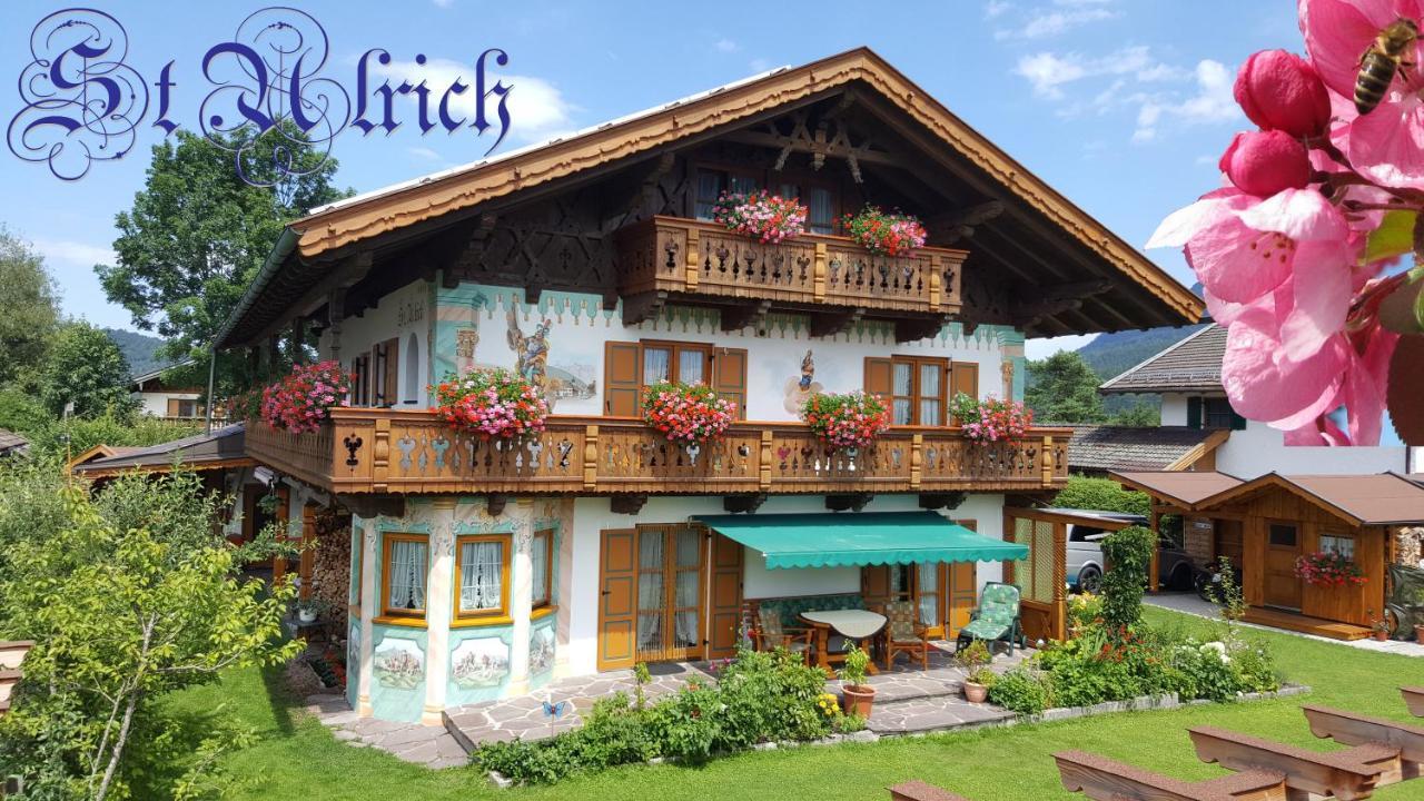 Ferienwohnung Feriendomizil St. Ulrich Krün Exterior foto